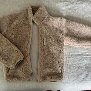 Aritzia TNA Beige Sherpa Jacket